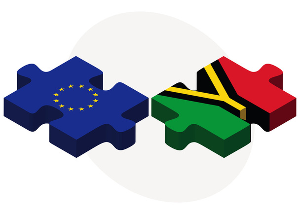 Euroopan unionin ja Vanuatun liput
 - Vektori, kuva
