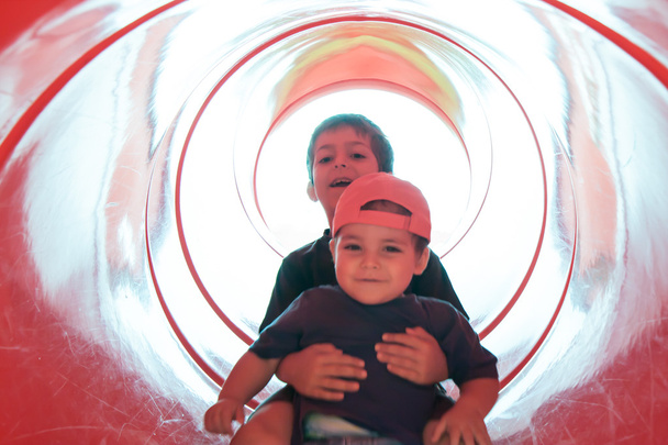 Children on slide - Photo, Image