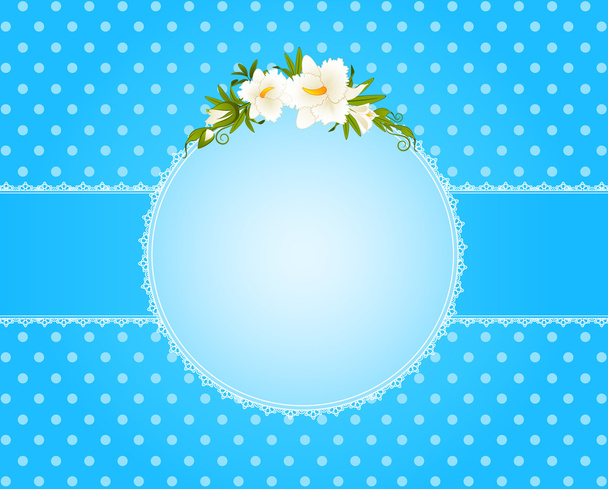 Background with flowers - Vector, Imagen