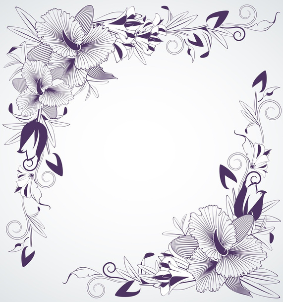 bloem achtergrond - Vector, afbeelding