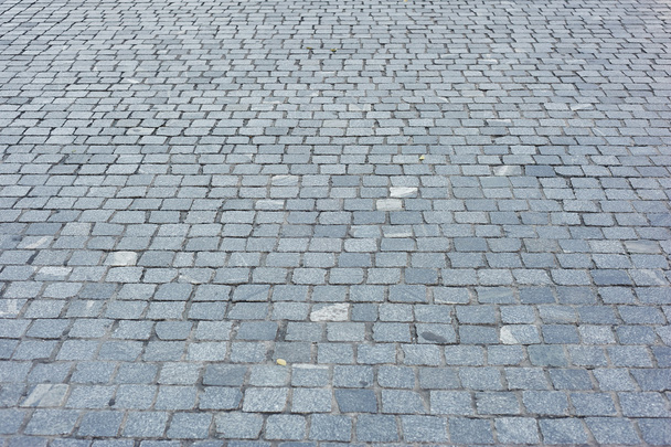 Background of sett. Cobblestone pavement. Texture. - Photo, Image