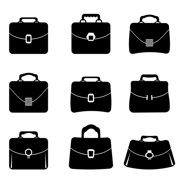 Briefcase Icons - Вектор,изображение
