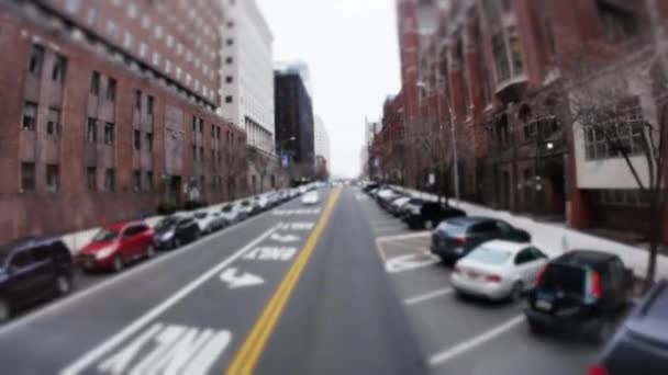 οδήγηση μέσα από τους δρόμους του Μανχάταν - Πλάνα, βίντεο
