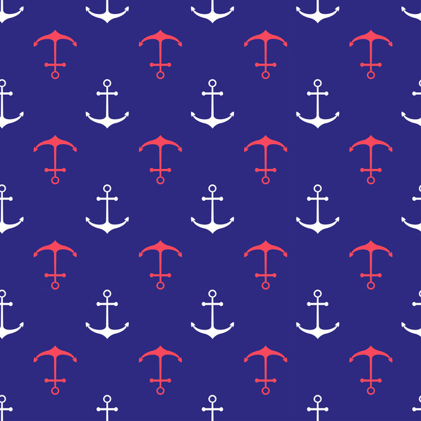 Seamless nautical pattern - Wektor, obraz