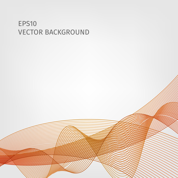 Abstract waved line background - Vector, afbeelding