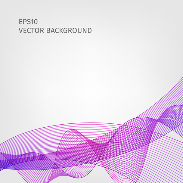 Abstract waved line background - Vektor, kép