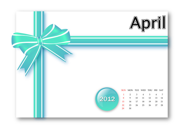 April des Kalenders 2012 - Foto, Bild