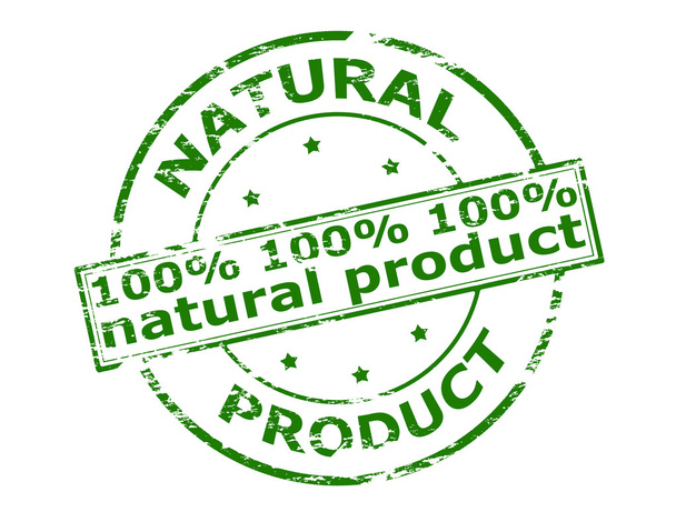 Één hunder percentage natuurproduct - Vector, afbeelding