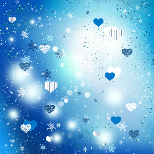 Love and romance background with hearts - Photo, Image