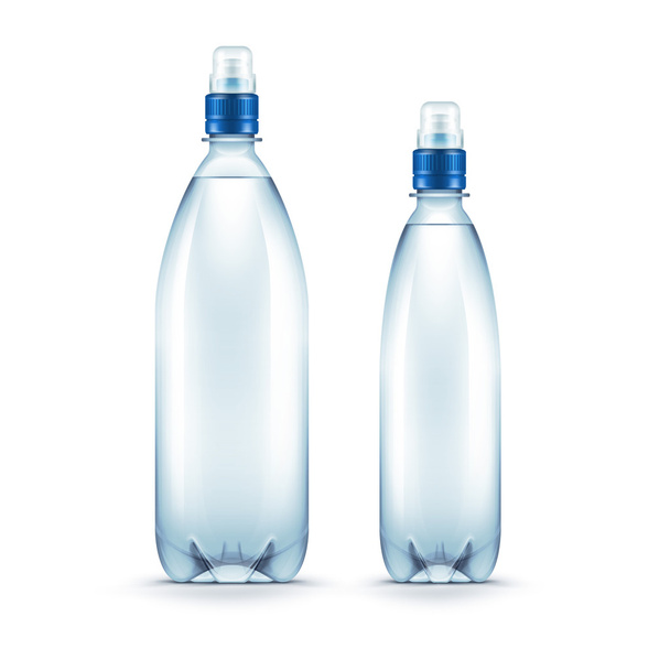 ベクター空白青い水ペットボトル分離 - ベクター画像