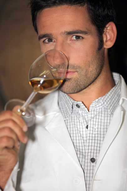 Man tasting wine - Zdjęcie, obraz