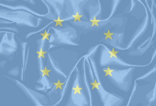 Прапор ЄС шовк
 - Вектор, зображення