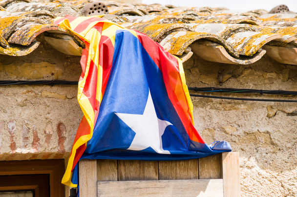 estelada, die katalanische Unabhängigkeitsflagge - Foto, Bild