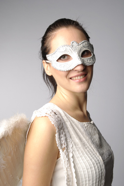 Angel in a white mask - Photo, image
