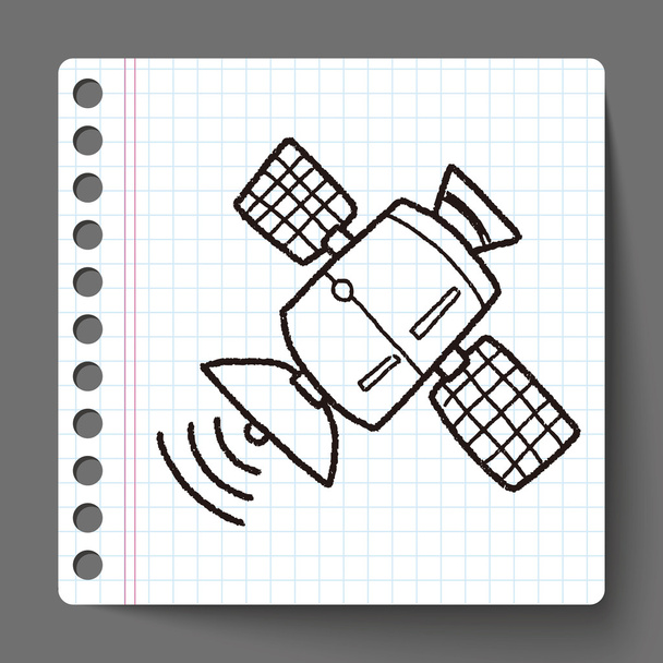 Satellites Doodle
 - Vecteur, image