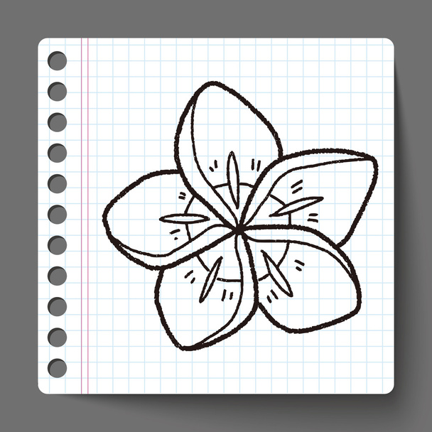 flower doodle - Vector, Imagen