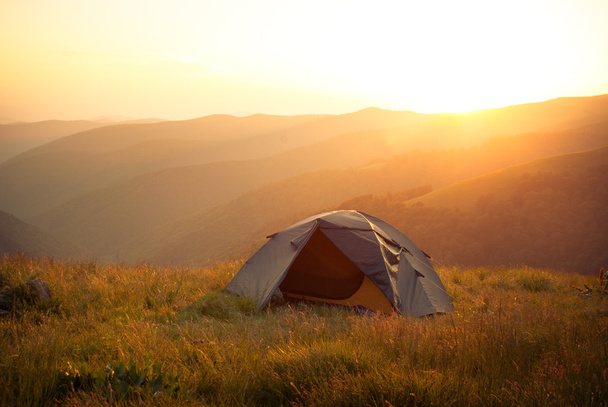 Tent in the mountains  - Photo, Image