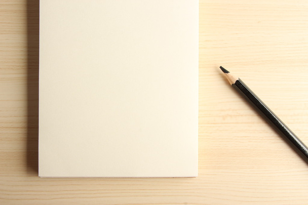 Blank Note With Pencil - Фото, зображення