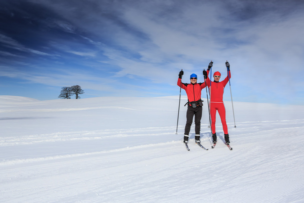 men cross-country skiing - Photo, Image