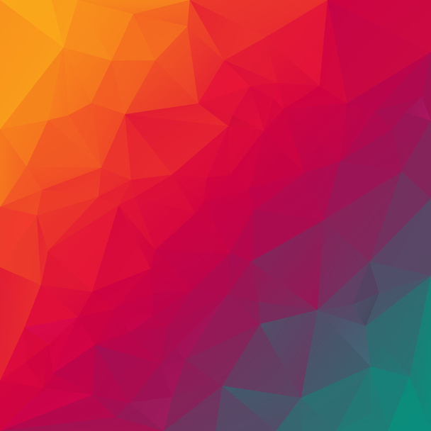 Διάνυσμα φόντο πολυγωνικό τριγωνικό σχέδιο στο φάσμα χρώματα του ουράνιου τόξου - πορτοκαλί, κόκκινο, βιολετί, μπλε - Διάνυσμα, εικόνα