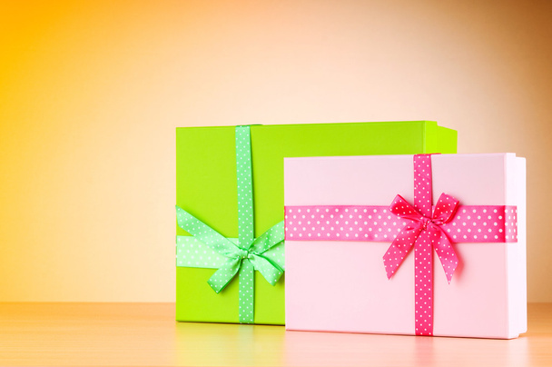 γιορτή έννοια με κουτιά δώρων - Φωτογραφία, εικόνα