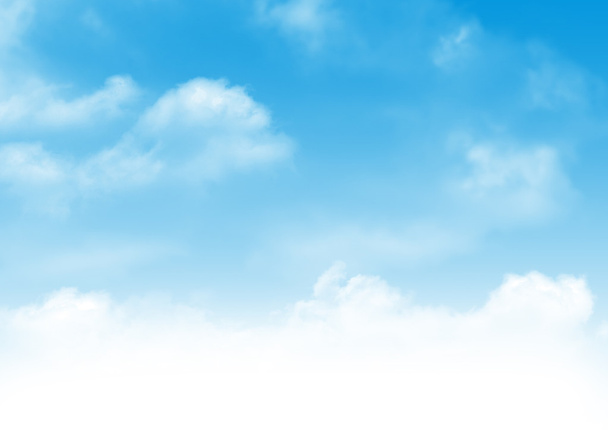 Blue sky and clouds background - Photo, Image