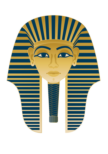 Icono egipcio Tutankamón
 - Vector, imagen