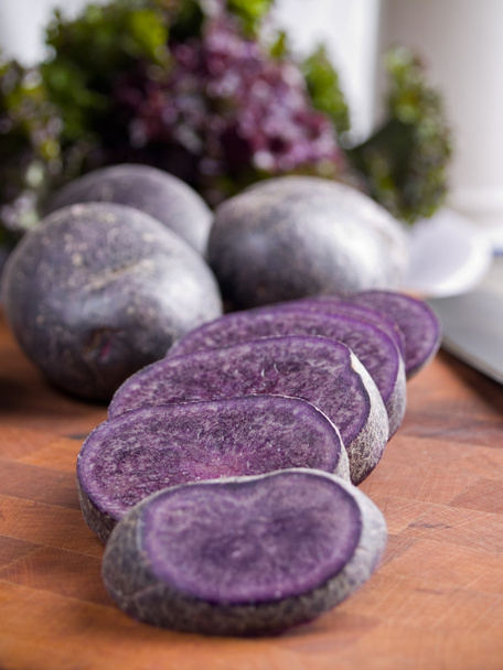 Purple potatoes - Photo, Image