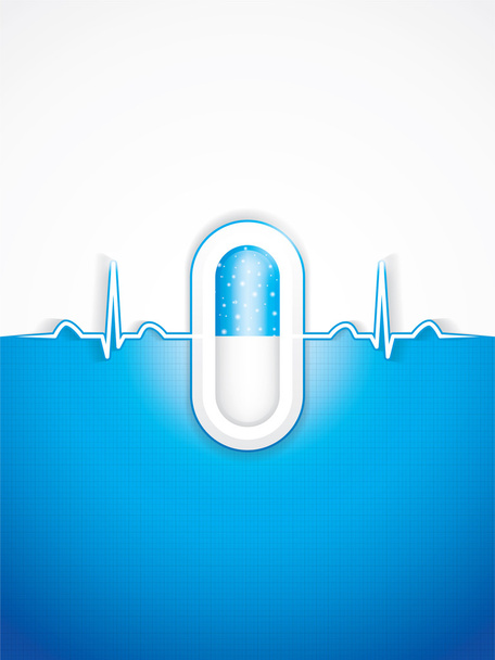 Blue alternative medication concept - Vektor, kép
