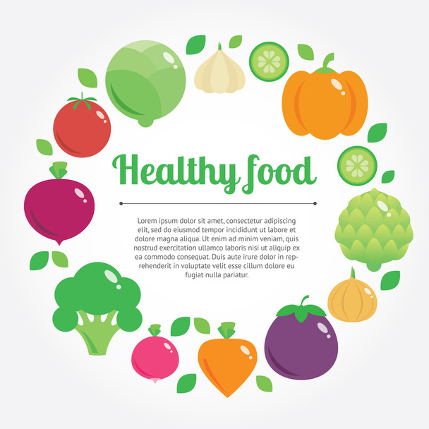 Healthy food background with place for text - Foto, Bild