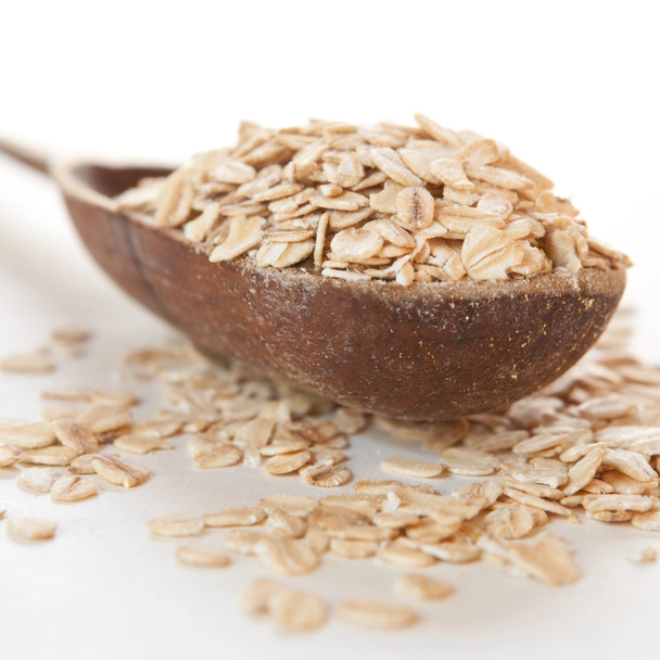 Raw thick rolled oats - Photo, Image