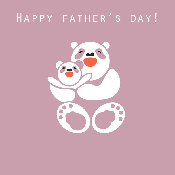happy father's day holiday - Διάνυσμα, εικόνα