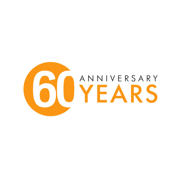 60 anos logotipo
 - Vetor, Imagem