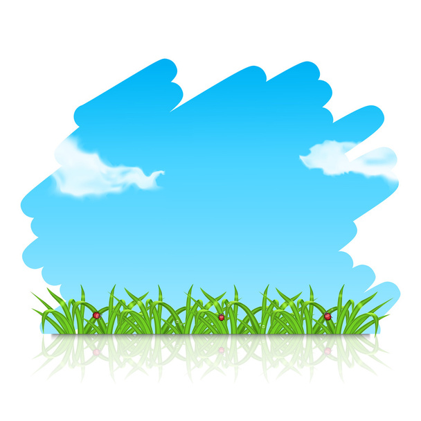 зеленая трава - Вектор,изображение