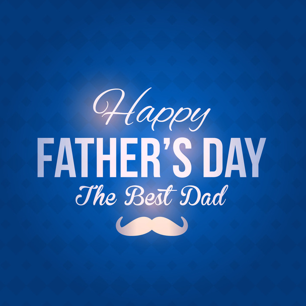 Stylish Text Happy Father's Day Vector Design. Announcement and Celebration Message Poster, Flyer - Vektor, kép