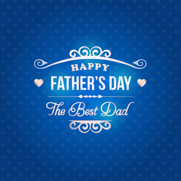 Stylish Text Happy Father's Day Vector Design. Announcement and Celebration Message Poster, Flyer - ベクター画像