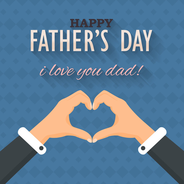 Happy Father's Day Vector Design. Announcement and Celebration Message Poster, Flyer - Vector, afbeelding
