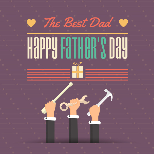 Happy Father's Day Vector Design - Вектор, зображення