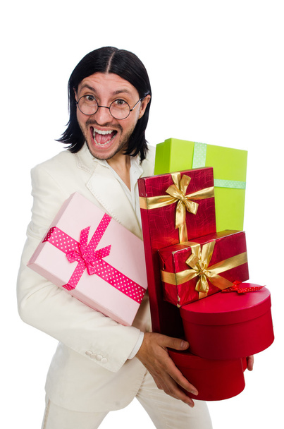 Mann mit Geschenkbox - Foto, Bild