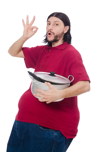 Obézní muž, samostatný - Fotografie, Obrázek