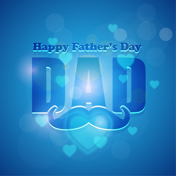 Abstract Background of Stylish Text Happy Fathers Day Vector Design. Announcement and Celebration Message Poster, Flyer - Vector, afbeelding