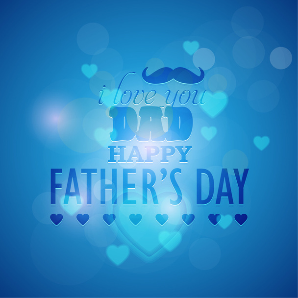 Abstract Background of Stylish Text Happy Fathers Day Vector Design. Announcement and Celebration Message Poster, Flyer - Vector, Imagen