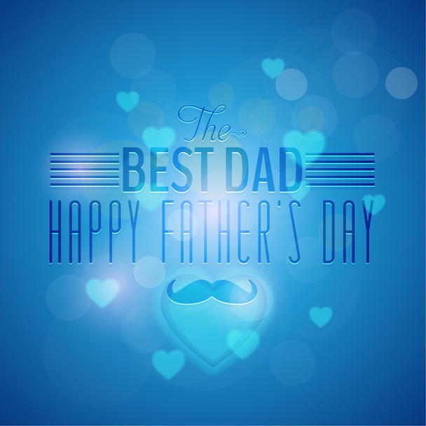 Abstract Background of Stylish Text Happy Fathers Day Vector Design. Announcement and Celebration Message Poster, Flyer - Vector, Image