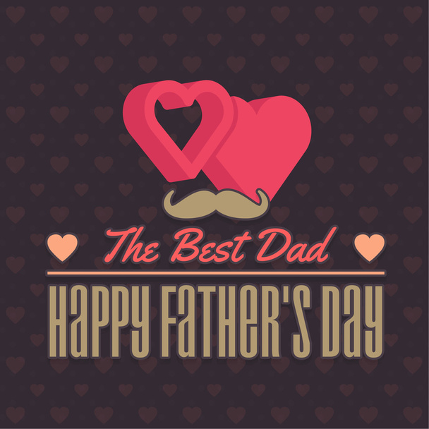 Happy Father's Day Vector Design. Announcement and Celebration Message Poster, Flyer - Vector, Image