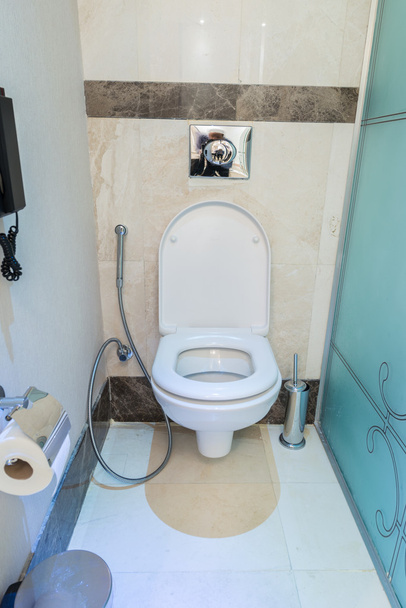 Современный интерьер ванной комнаты и туалета
 - Фото, изображение