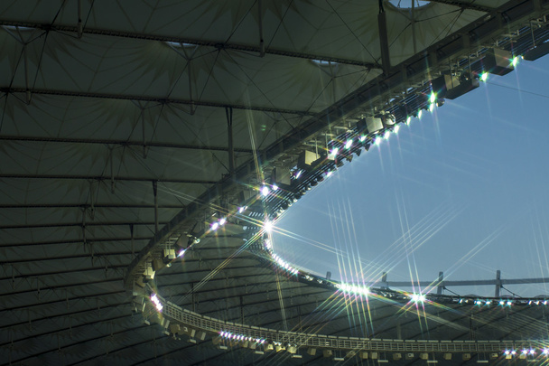 luz do estádio
 - Foto, Imagem