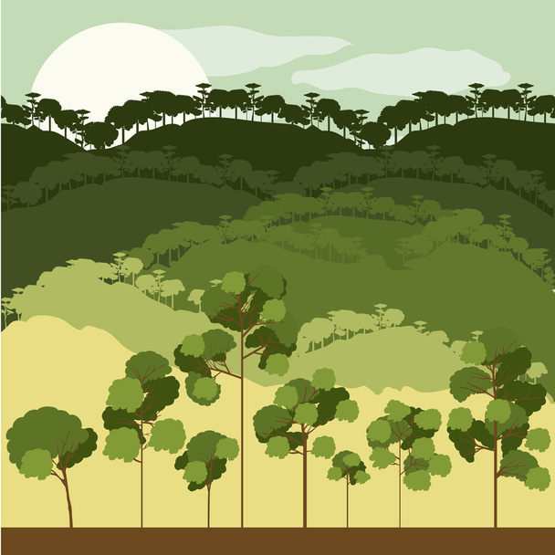 diseño forestal
  - Vector, Imagen