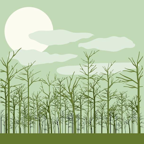 diseño forestal
  - Vector, imagen
