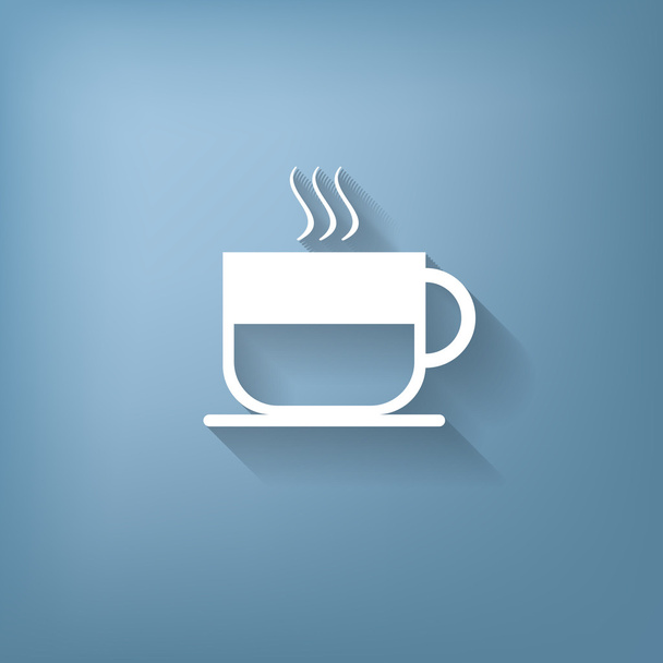 Cup of hot drink - Vektor, kép