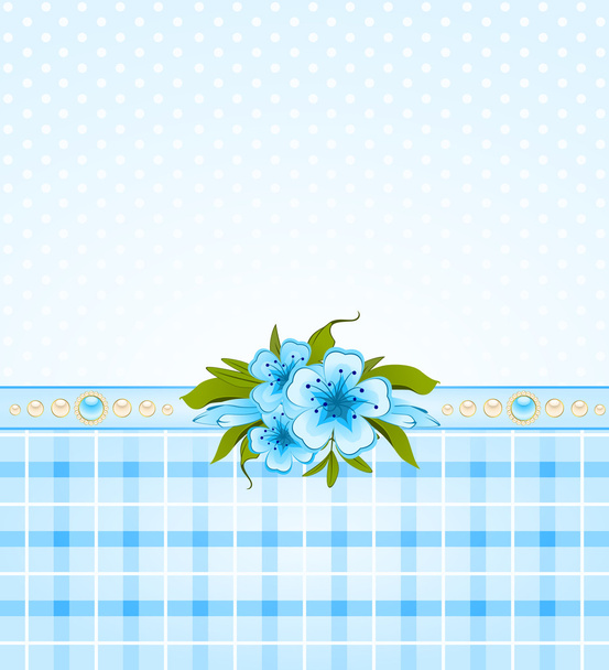 Background with flowers - Vector, Imagen
